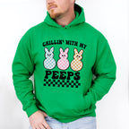 Chillin With My Peeps Easter Day Unisex Crewneck T-Shirt Sweatshirt Hoodie