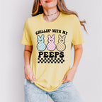 Chillin With My Peeps Easter Day Unisex Crewneck T-Shirt Sweatshirt Hoodie