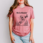 He Is Rizzin Easter Day Unisex Crewneck T-Shirt Sweatshirt Hoodie