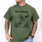 He Is Rizzin Easter Day Unisex Crewneck T-Shirt Sweatshirt Hoodie