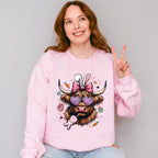 Bunny Ears Cattle Easter Day Unisex Crewneck T-Shirt Sweatshirt Hoodie