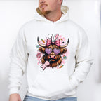 Bunny Ears Cattle Easter Day Unisex Crewneck T-Shirt Sweatshirt Hoodie