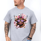 Bunny Ears Cattle Easter Day Unisex Crewneck T-Shirt Sweatshirt Hoodie