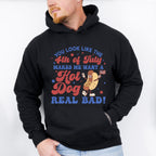 Hot Dog 4Th Of July Unisex Crewneck T-Shirt Sweatshirt Hoodie