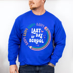 Happy Happy Last Day Of School Theme Unisex Crewneck T-Shirt Sweatshirt Hoodie