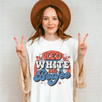 Red White And Boujee 4Th Of July Unisex Crewneck T-Shirt Sweatshirt Hoodie