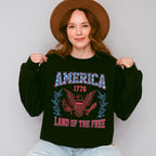 America 1776 Land Of The Free 4Th Of July Unisex Crewneck T-Shirt Sweatshirt Hoodie