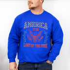 America 1776 Land Of The Free 4Th Of July Unisex Crewneck T-Shirt Sweatshirt Hoodie