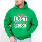Happy Last Day Of School Teacher Theme Unisex Crewneck T-Shirt Sweatshirt Hoodie