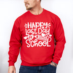Happy Last Day Of School Theme Unisex Crewneck T-Shirt Sweatshirt Hoodie