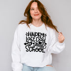 Happy Last Day Of School Theme Unisex Crewneck T-Shirt Sweatshirt Hoodie