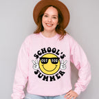 Smiley School's Out For Summer Last Day Of School Theme Unisex Crewneck T-Shirt Sweatshirt Hoodie