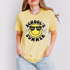 Smiley School's Out For Summer Last Day Of School Theme Unisex Crewneck T-Shirt Sweatshirt Hoodie