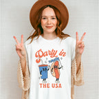 Party In The USA Hot Dog 4Th Of July Unisex Crewneck T-Shirt Sweatshirt Hoodie