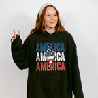 America Lightning 4Th Of July Unisex Crewneck T-Shirt Sweatshirt Hoodie