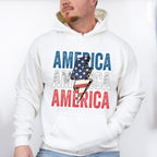 America Lightning 4Th Of July Unisex Crewneck T-Shirt Sweatshirt Hoodie