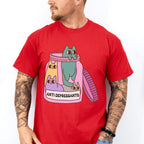 Cats In A Jar Mental Health Theme Unisex Crewneck T-Shirt Sweatshirt Hoodie