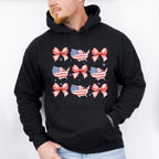 USA And Ribbons 4Th Of July Unisex Crewneck T-Shirt Sweatshirt Hoodie
