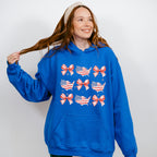 USA And Ribbons 4Th Of July Unisex Crewneck T-Shirt Sweatshirt Hoodie