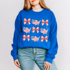 USA And Ribbons 4Th Of July Unisex Crewneck T-Shirt Sweatshirt Hoodie