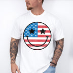 Smiley 4Th Of July Unisex Crewneck T-Shirt Sweatshirt Hoodie