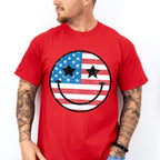 Smiley 4Th Of July Unisex Crewneck T-Shirt Sweatshirt Hoodie