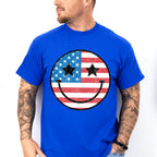 Smiley 4Th Of July Unisex Crewneck T-Shirt Sweatshirt Hoodie