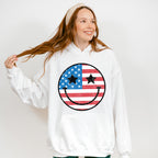 Smiley 4Th Of July Unisex Crewneck T-Shirt Sweatshirt Hoodie