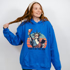 Statue Of Liberty Holding Drink 4Th Of July Unisex Crewneck T-Shirt Sweatshirt Hoodie