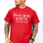 Know Your Worth Mental Health Theme Unisex Crewneck T-Shirt Sweatshirt Hoodie