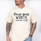 Know Your Worth Mental Health Theme Unisex Crewneck T-Shirt Sweatshirt Hoodie