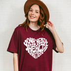 Your Mental Health Heart Shape Mental Health Theme Unisex Crewneck T-Shirt Sweatshirt Hoodie