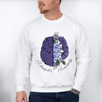 Alzheimer Awareness Mental Health Theme Unisex Crewneck T-Shirt Sweatshirt Hoodie