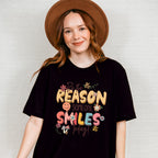 Be The Reason Someone Smiles Mental Health Theme Unisex Crewneck T-Shirt Sweatshirt Hoodie