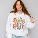 Be The Reason Someone Smiles Mental Health Theme Unisex Crewneck T-Shirt Sweatshirt Hoodie