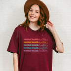 Mental Health Matters Colorful Mental Health Theme Unisex Crewneck T-Shirt Sweatshirt Hoodie