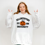 Halloweentown University Est.1998 Pumpkin Design - Halloween Unisex Crewneck T-Shirt Sweatshirt Hoodie