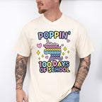 100 Days of School Poppin Theme T-shirt, Hoodie, Sweatshirt
