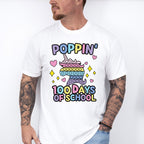 100 Days of School Poppin Theme T-shirt, Hoodie, Sweatshirt