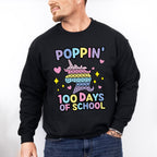 100 Days of School Poppin Theme T-shirt, Hoodie, Sweatshirt