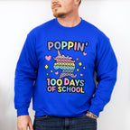 100 Days of School Poppin Theme T-shirt, Hoodie, Sweatshirt