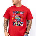 100 Days of School Poppin Theme T-shirt, Hoodie, Sweatshirt