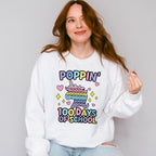 100 Days of School Poppin Theme T-shirt, Hoodie, Sweatshirt
