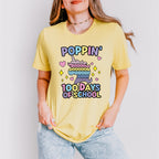 100 Days of School Poppin Theme T-shirt, Hoodie, Sweatshirt