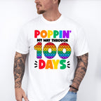 Poppin My Way Through 100 Days Theme T-shirt, Hoodie, Sweatshirt