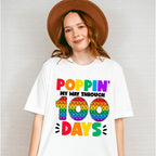 Poppin My Way Through 100 Days Theme T-shirt, Hoodie, Sweatshirt