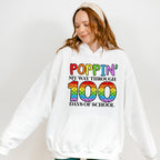 Poppin My Way Through 100 Days Of School Theme T-shirt, Hoodie, Sweatshirt