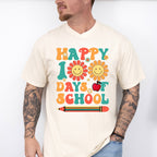 Happy 100 Days Of School Theme T-shirt, Hoodie, Sweatshirt