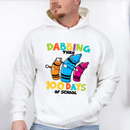 Dabbing Thru 100 Days Of School Theme T-shirt, Hoodie, Sweatshirt