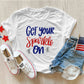 Get Your Sparkle On ,4th of July Theme T-shirt, Hoodie, Sweatshirt